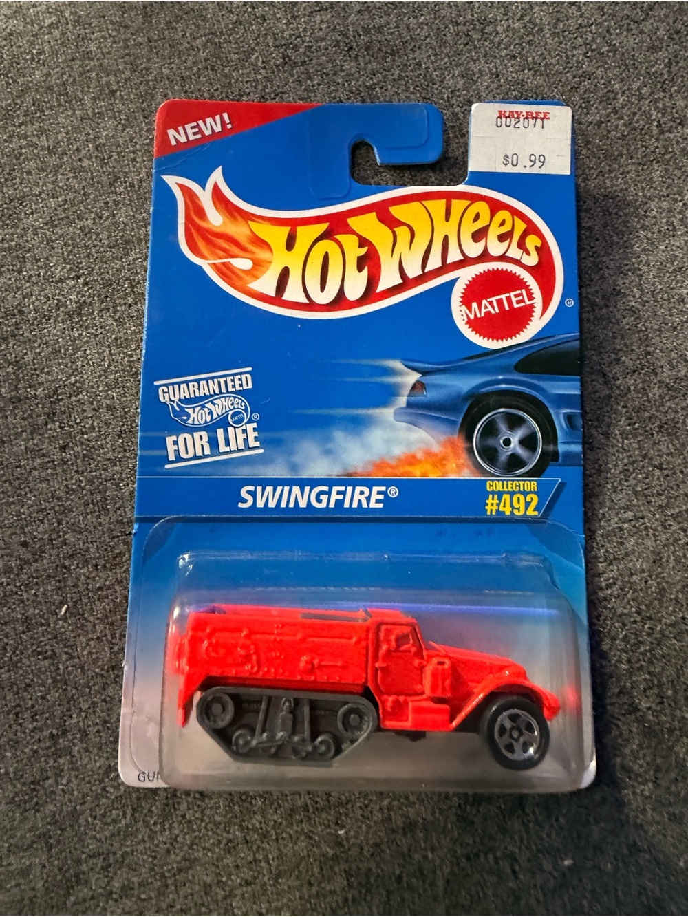 Hot Wheels Swingfire Toy Vehicle - Mattel Red & Black